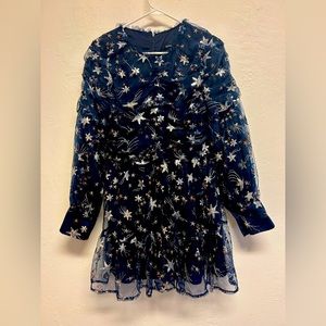 Sister Jane Shooting Star Embroidered Mini Dress XL